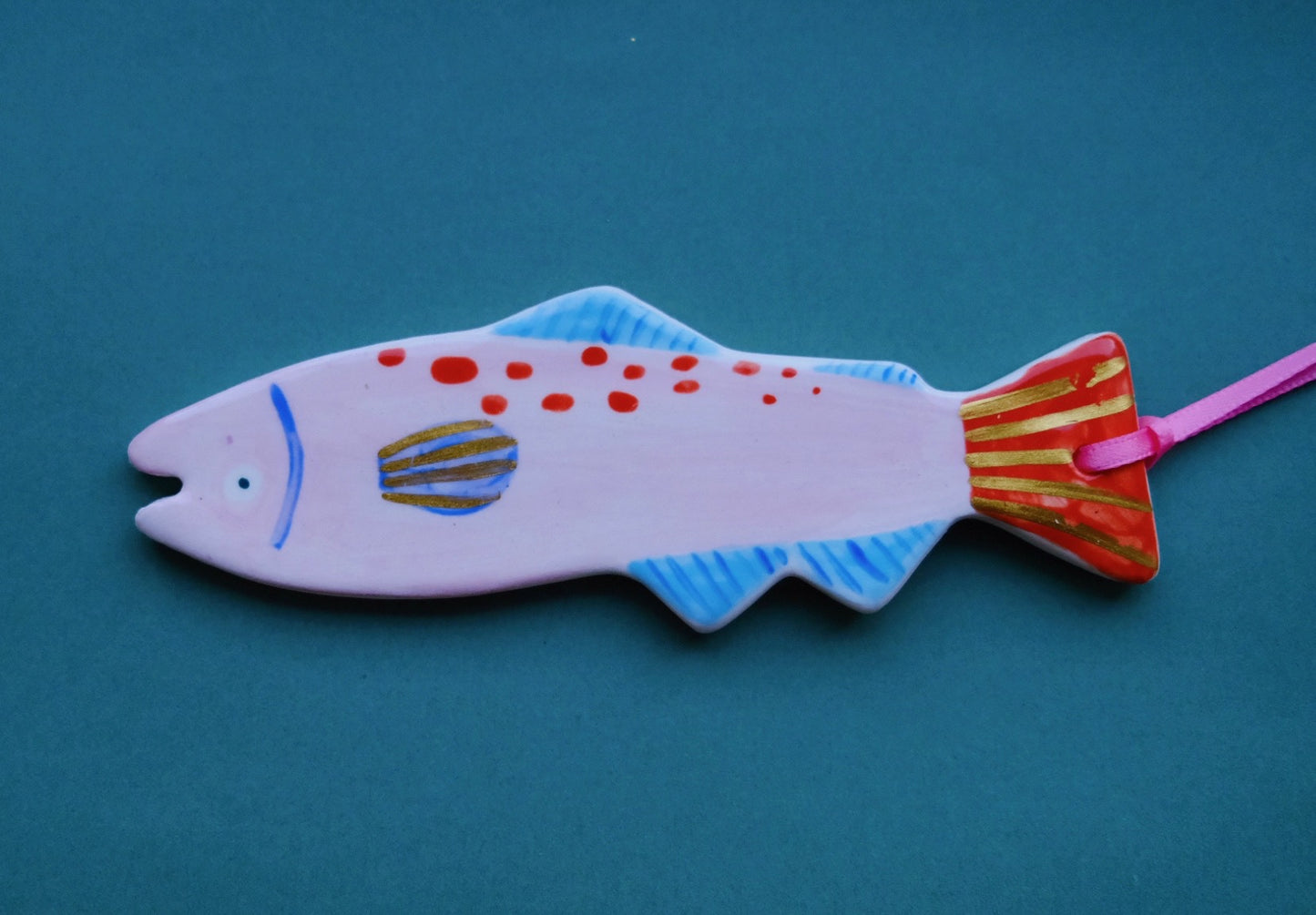 Pink Fish, Ceramic Decoration