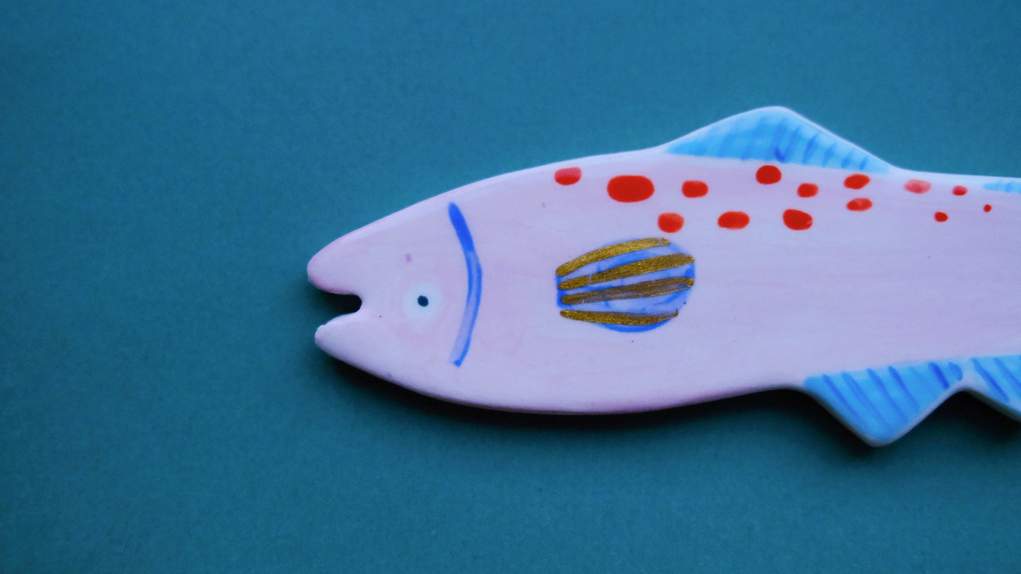 Pink Fish, Ceramic Decoration