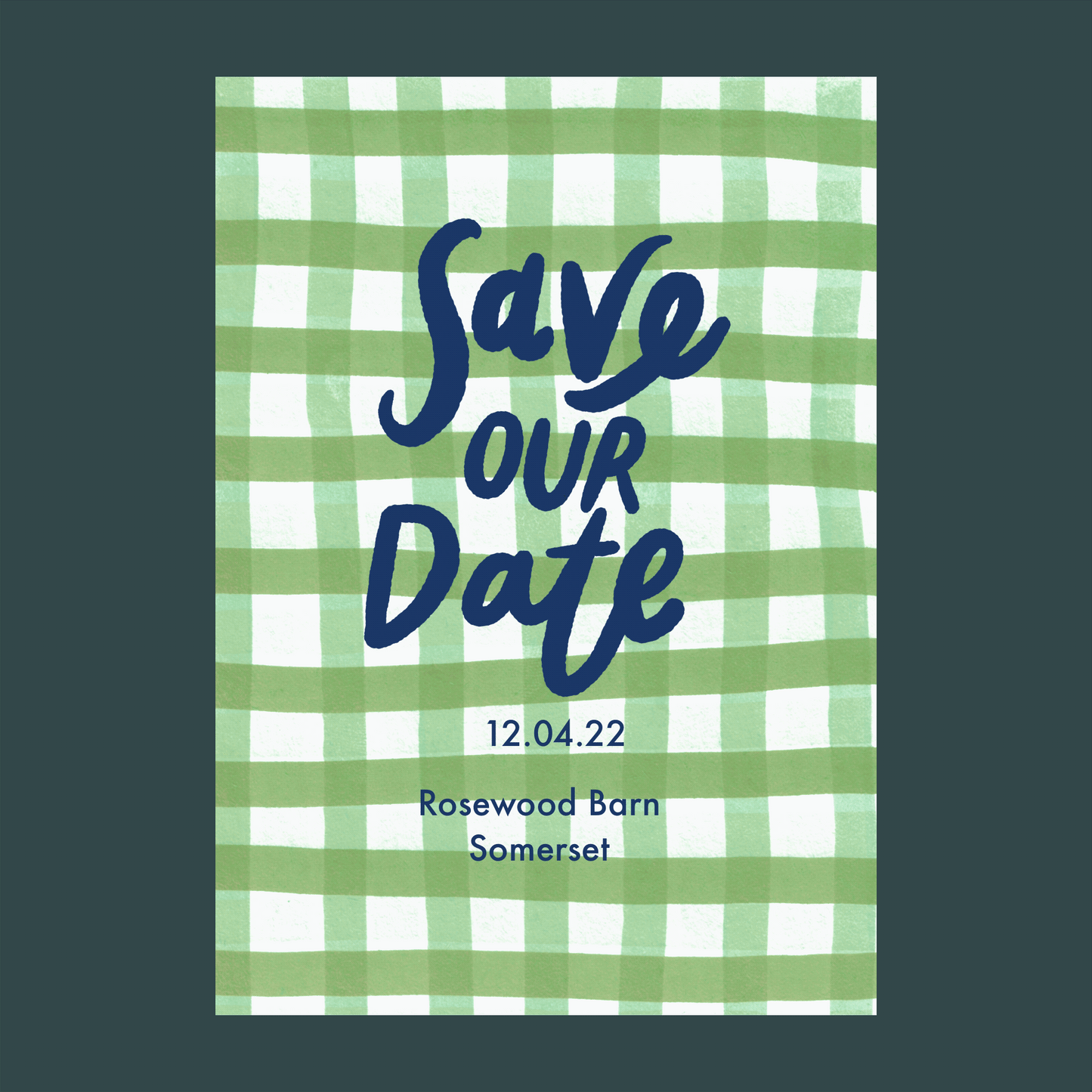 Save our Date - Gingham