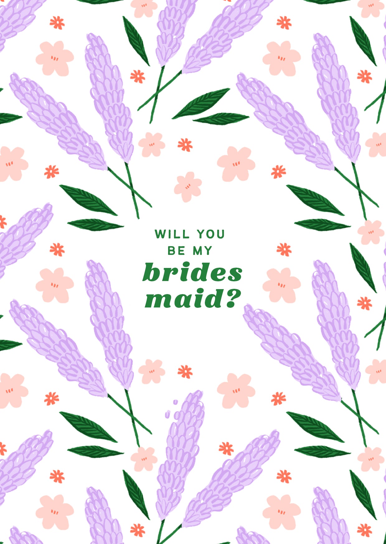 Will you be my Bridesmaid? - Lavender